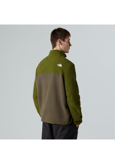 The North Face M Yumiori 1/4 Zip Erkek Polar-30493 Haki