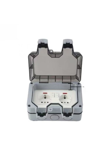 Dış Mekan 2'li Priz, 2 Akım Koruma Anahtarlı Ip 66 Akım Korumalı Priz