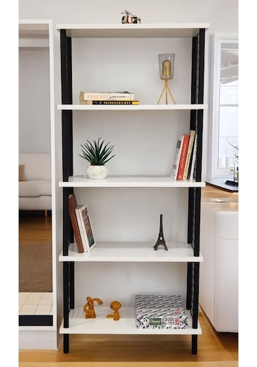 Kitap Yuvası 5 Raflı Geniş Kitaplık Ayakkabılık Banyo Düzenleyici Klasörlük Dekoratif Mutfak Rafı Beyaz Kitap Yuvası 5 Raflı Geniş Kitaplık Ayakkabılık Banyo Düzenleyici Klasörlük Dekoratif Mutfak Rafı Beyaz