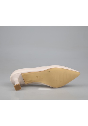 Feles 017-2014 Ten Rengi Kadın Topuklu Ayakkabı Ten Rengi