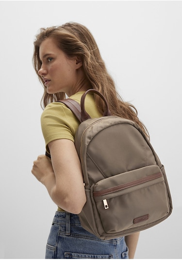 Mavi - Kahverengi Sırt Çantası 1913496-33267 Kahverengi