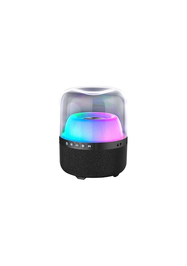 Lecoo RS19 Kablosuz 10W RGB Bluetooth/USB/AUX/SD Kart Taşınabilir Hoparlör Siyah