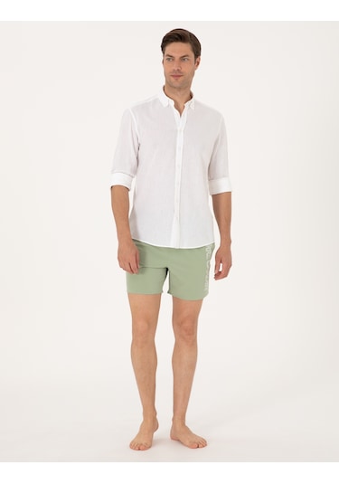 Pierre Cardin Erkek Çağla Deniz Şortu 50307959-vr016 Çağla
