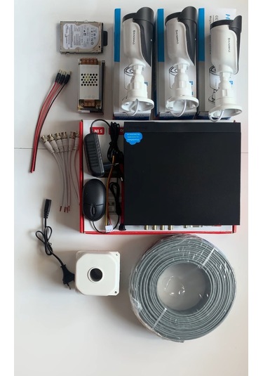 3 Kameralı Güvenlik Seti - 5mp Sony Seculens Kdj-3s-6al-ss-v1