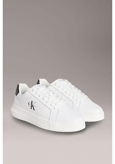 Erkek Chunky Cupsole Sneaker Ayakkabı - Beyaz-8457 Bright White/black