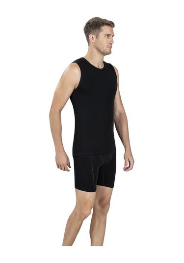 Jiber Erkek Sıfır Yaka Sıfır Kol Pamuklu Fanila Atlet 114 - 9 Adet 001