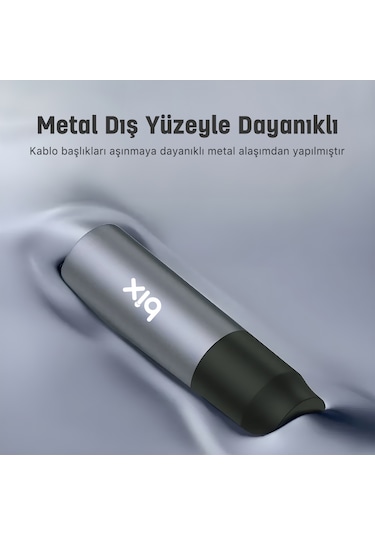 Bix BXAU3C Hi-fi 3.5 Mm Jack Örgülü Aux Ses Kablosu 2 M