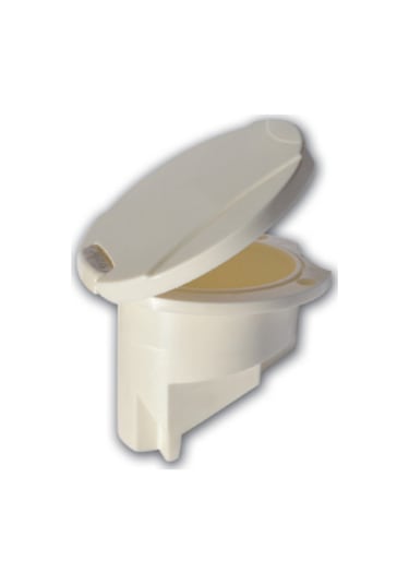 Duş Yuvası Tekne ve Karavan Duş Kutusu Plastik Kapaklı Beyaz