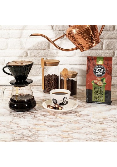 Oze Fındık Aromalı Filtre Kahve 250 G Makine Kağıt Filtre Metal Filtre