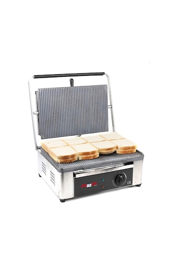 16 Dilim Elektrikli Saf Demir Döküm Tost Makinesi 1550 W. Döküm :40x27 Cm