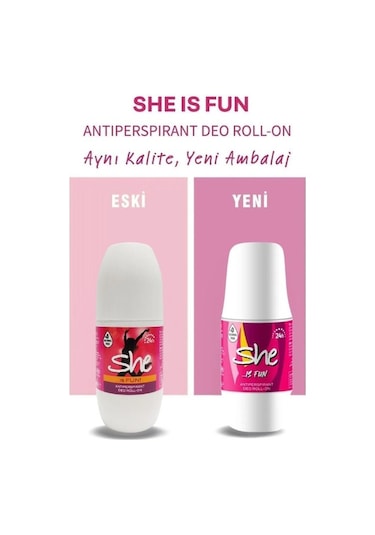 She Is Fun Kadın Roll-On Deodorant 50 ML