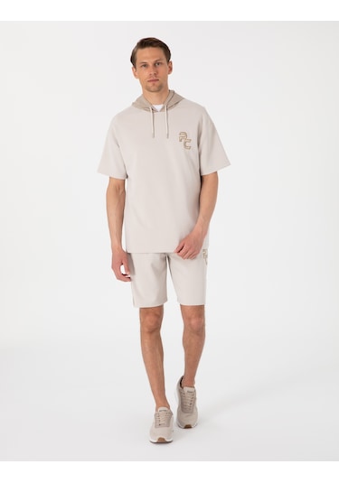 Pierre Cardin Erkek Taş Sweatshirt 50302613-vr049 Taş