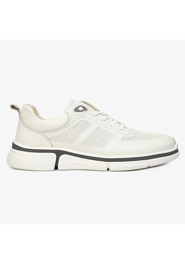 Greyder 64545 Erkek Beyaz Hakiki Deri Comfort Ayakkabı -514 Beyaz