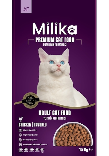 Milika Yetişkin Kedi Maması Tavuklu 15 Kg