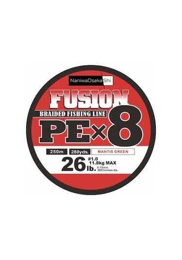 Fusion 8x Pe 250 Mt Ip Misina 0,16 mm