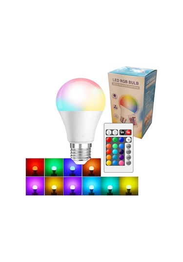 Powerlux 7W Rgbw LED Ampul Ir Kumandalı