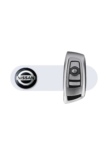 Nissan Oto Anahtar 3M Metal Alaşım Logo 2Li Set