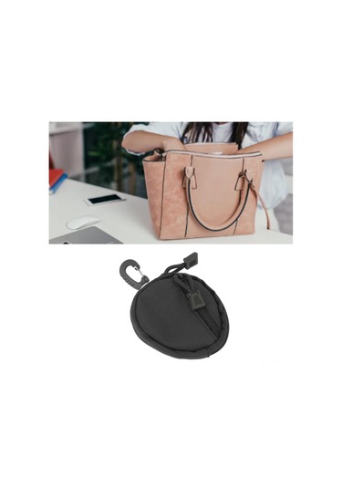 Hangfox Erkek Spor Tipi Kanvas Cüzdan, Çok Amaçlı Anahtar Kılıfı, Yüksek Kapasiteli, Düşme Engellli, Siyah Renk