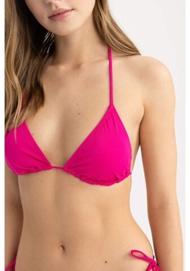 Defacto Fall İn Love Regular Fit Üçgen Bikini Üstü T3666az23sppn615 Pembe