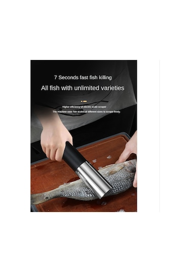 Elektrikli Balık Kazıyıcı Su Geçirmez Kireç Temizleme Aletleri Temizleyici Beyaz Beyaz