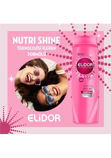 Elidor Güçlü ve Parlak Şampuan 4 x 650 ML