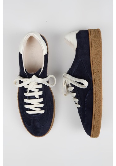 Krahe Palminteri 2 Erkek Hakiki Deri Bağcıklı Laci-ekru Sneakers