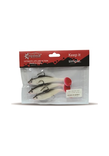 Captain 3567 Cracker Soft 10cm Levrek Turna Silikonu 3lü Set Sun