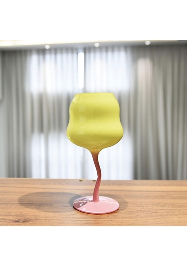 Suntek Magideal Şarap Kadehi Benzersiz İçme Bardağı Martini Sarı