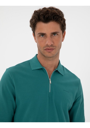 Pierre Cardin Erkek Zümrüt Sweatshirt 50314046-vr055 Zümrüt