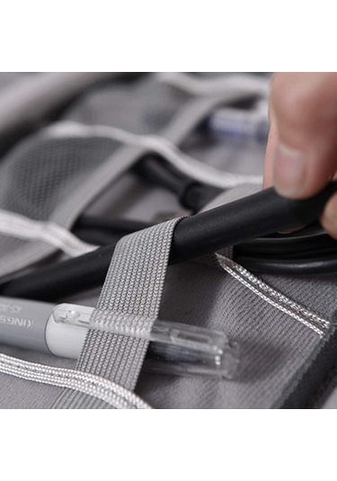 Mor Elektronik Organizatör Seyahat Evrensel Kablo Düzenleyici  Kindle, Akıllı Telefon, Kablo, Şarj Cihazı İçin Gadget Dişli Kutuları