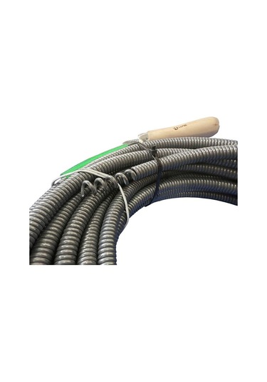 Premium 15 Metre 13 Mm Tıkanıklık , Klozet , Gider Ve Lavabo Açıcı Boru Temizleme Spiral Kanal Susta