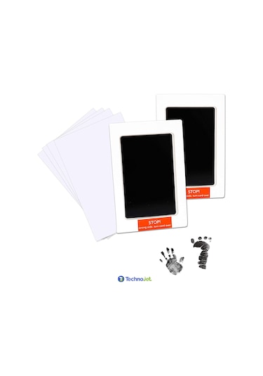 Technojet 1Adet Bebek El Ayak İzi Anı Seti Mürekkep Temassız Toksik Olmayan Yenidoğan Uyumlu