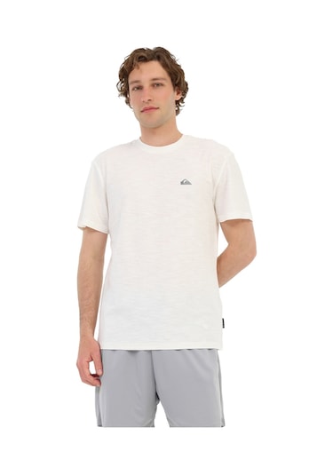 Quiksilver Slub Roundneck Beyaz Erkek Kısa Kol T-shirt