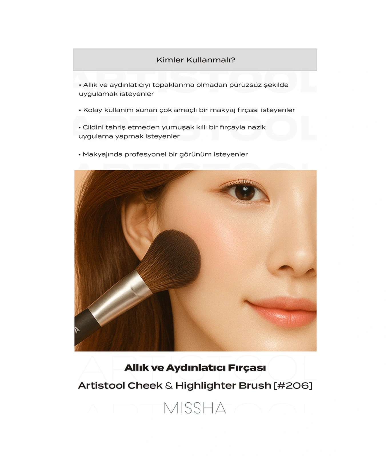 Missha Artistool Cheek & Highlighter Brush 206