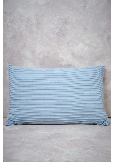 Peraluna Free Pıllow %100 Organik Pamuk Triko Yastık Kılıfı 60x40 Cm Açık Mavi - Açık Mavi