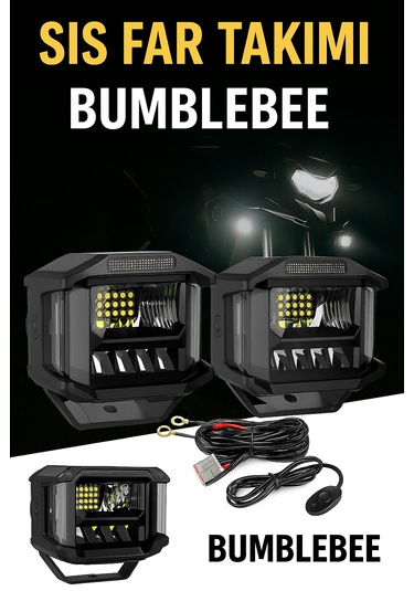 Bumblebee 80 Watt Profesyonel Motosiklet Led Sis Far Takımı
