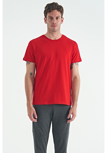Air Jones Tommy Life Calvin Kırmızı Basic Erkek T-shirt - 88245 Kirmizi