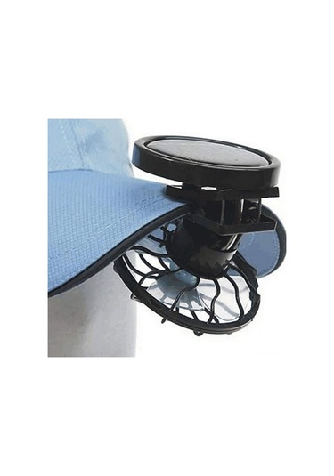 Kangvka Güneş Enerjili Klipli Mini Fan 2 Adet - Dış Mekan Sporları İçin Portatif, Pil Gerektirmeyen Soğuk Rüzgar