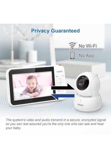 Vtech Vm924 Uzaktan Pan-tilt-zoom Videolu Bebek Monitörü, 5 Inc Ekran