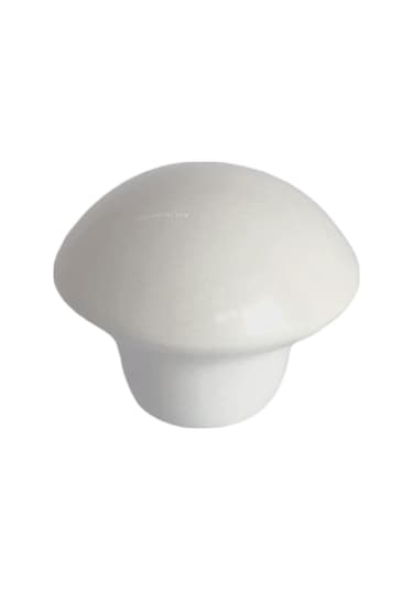 8 Adet Beyaz Mantar Düğme Kulp Mobilya Çekmece Dolap Kapak Kulbu Metal Kulp Aksesuarları Vidalı