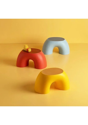 Yaratıcı Gökkuşağı Dışkı Basit Yüzük Küçük Tezgah Ev Yuvarlak Ve Çok Renki