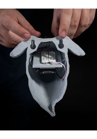 Dekoratif Geyik Gece Lambası Beyaz