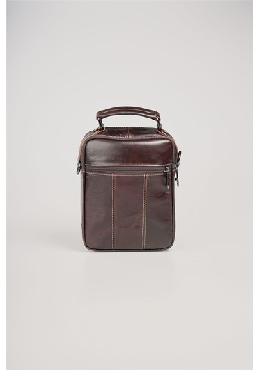 Ççs 31600 Hakiki Deri Askılı Çanta Kahve