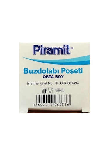 Piramit Orta Boy Buzdolabı Poşeti 30'lu