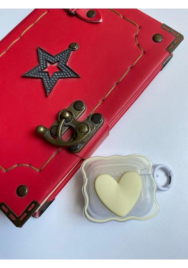 İphone 3. Nesil Uyumlu Koruyucu Bluetooth Kulaklık Kılıfı Figürlü Kalp Airpods 3. Nesil