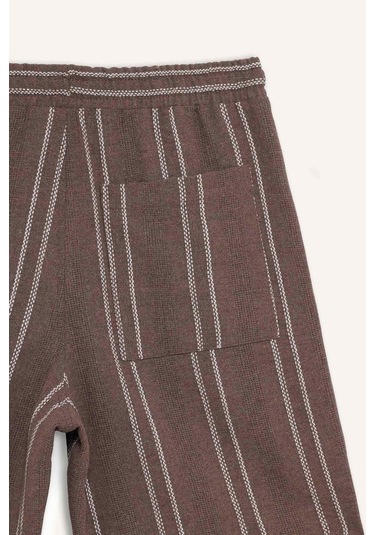 Defacto Regular Fit Jakarlı Bermuda Şort E0809ax25smbn326 Kahve