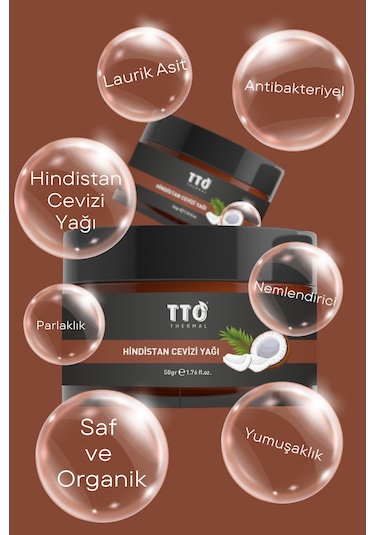 Tto Hindistan Cevizi Yağı 50Ml