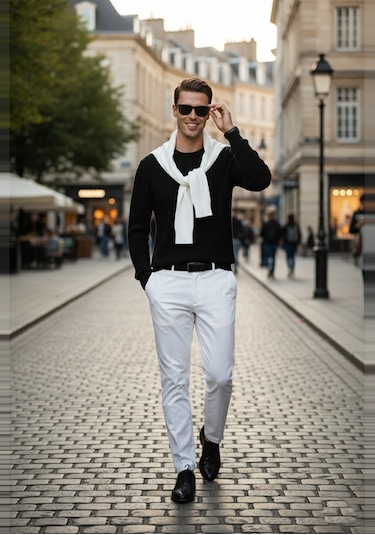 Deepsea Erkek Siyah Rahat Kalıp Çizgi Dokulu Triko Kazak Şık & Modern Tasarım 2605432 Siyah Deepsea Erkek Siyah Rahat Kalıp Çizgi Dokulu Triko Kazak Şık & Modern Tasarım 2605432 Siyah