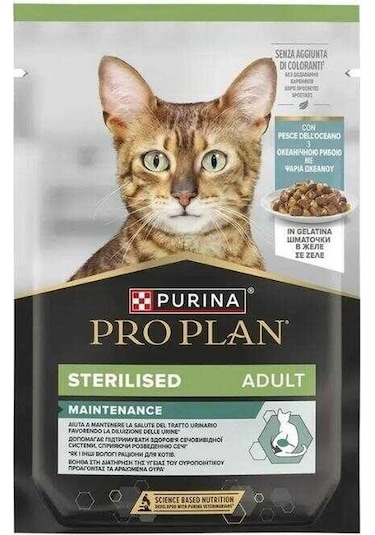 Pro Plan Sterilised Okyanus Balıklı Pouch Yetişkin Kedi Konservesi 85 Gr