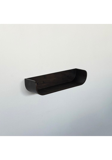 Dekoratif Ahşap Tasarım Duvar Rafı Ceviz